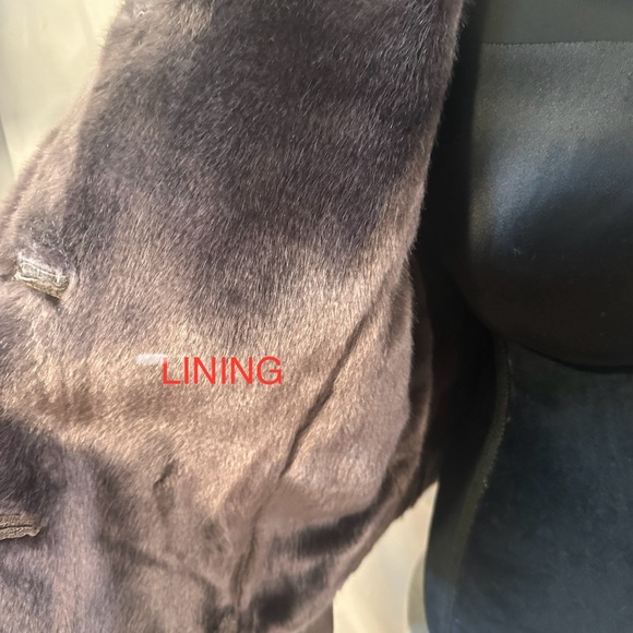 Roper Womens Size Large Brown Leather Cropped Jacket Faux Fur Lining & Trim - Picture 9 of 13